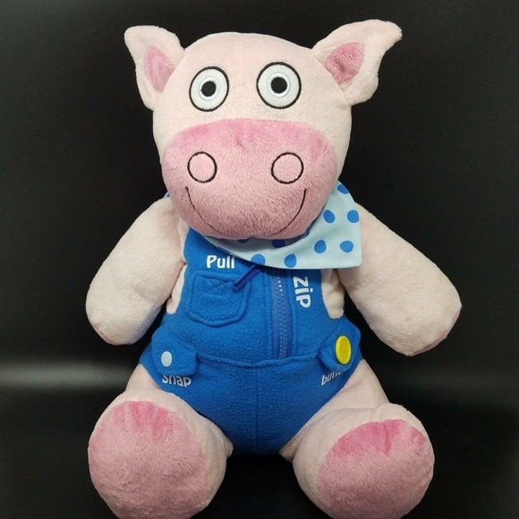 Avon Tiny Tillia Learn To Dress Dilly Super Plush Pig Doll Soft Toy 15" Animal - Picture 1 of 11